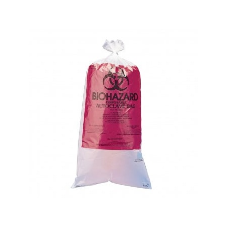 Bel-Art Autoclavable BioHazard Bags, 12x24, 100/pk, 100PK F13160-0009